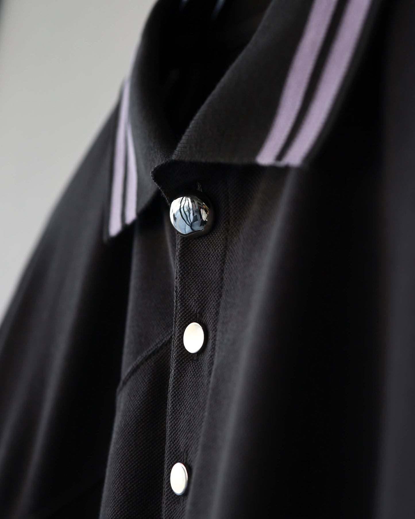 SPIRAL CUT POLO "Charcoal Black"