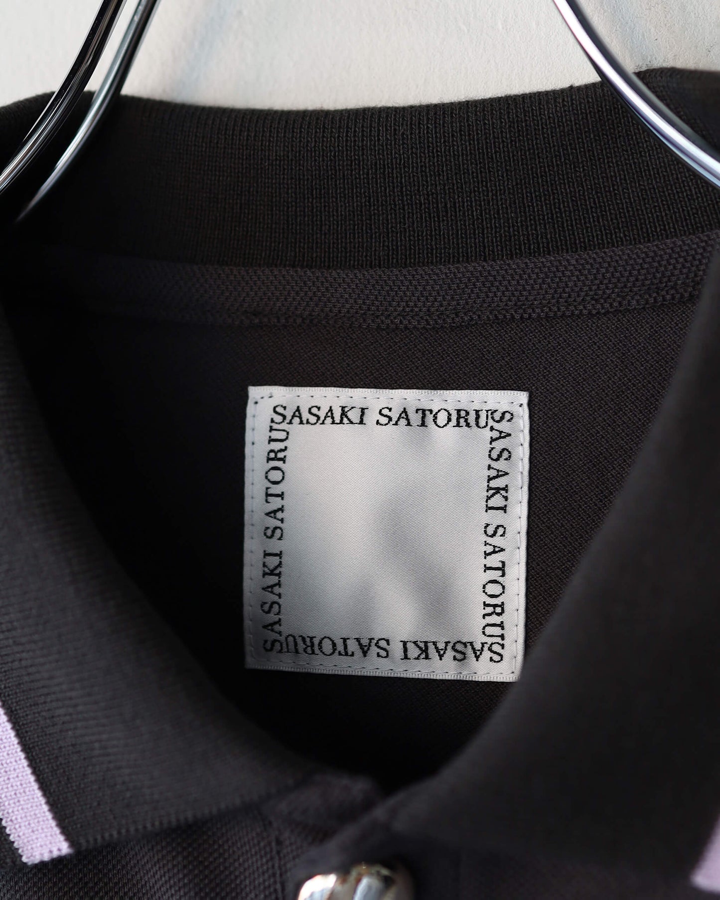 SPIRAL CUT POLO "Charcoal Black"