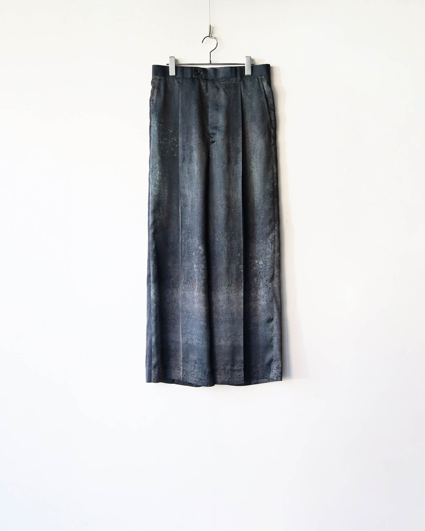 SINGLE TUCK WIDE TROUSER "Black"