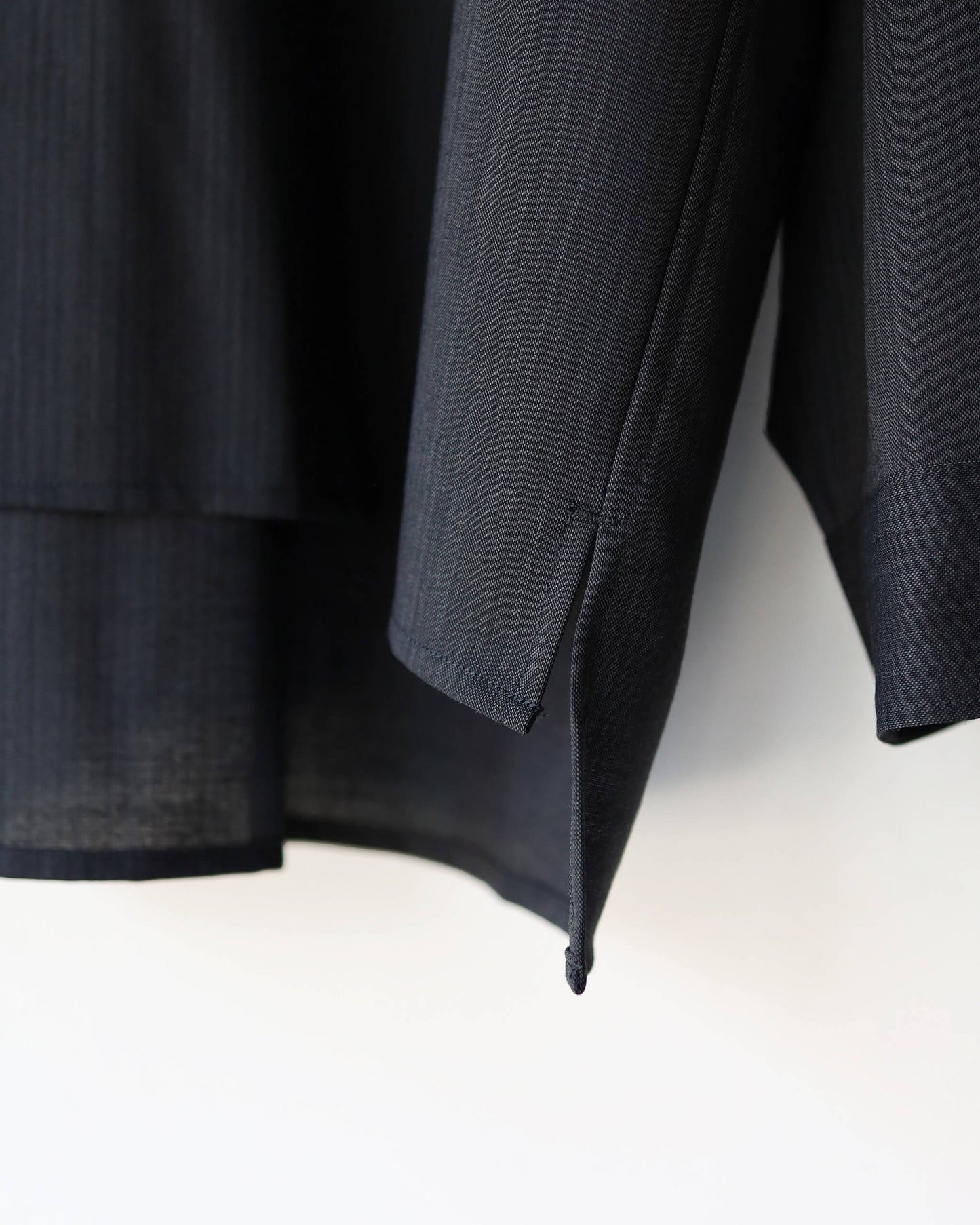 SKIPPER SHIRT WOOL HIGH TWIST TROPICAL "GRAY"