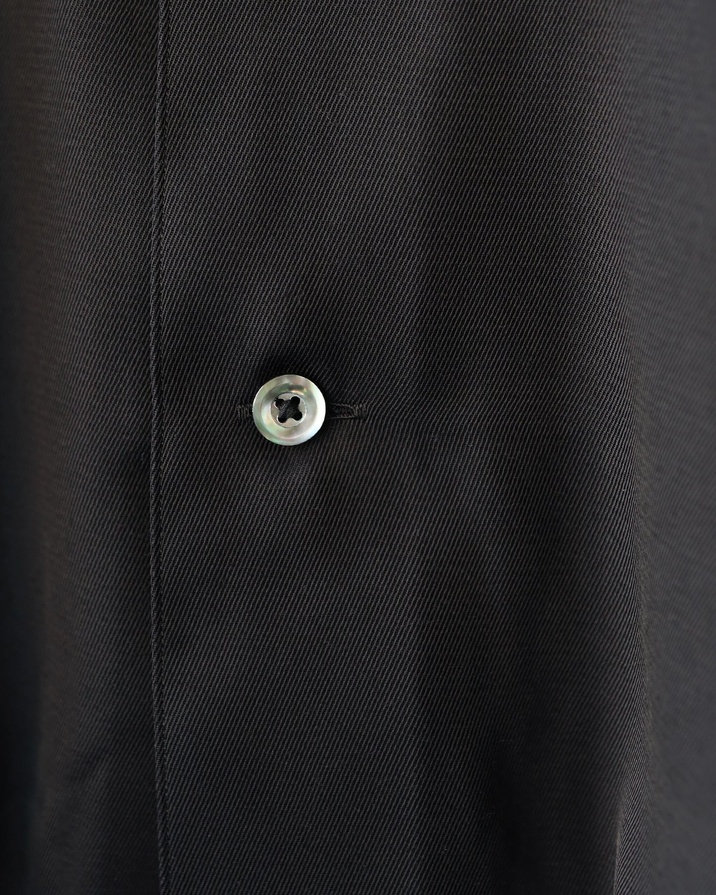 OPEN COLLAR SHIRT "BLACK"