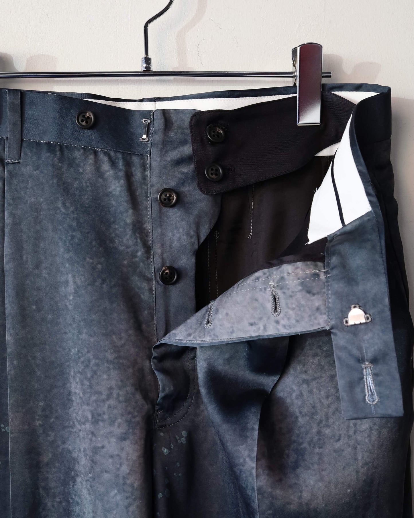 SINGLE TUCK WIDE TROUSER "Black"