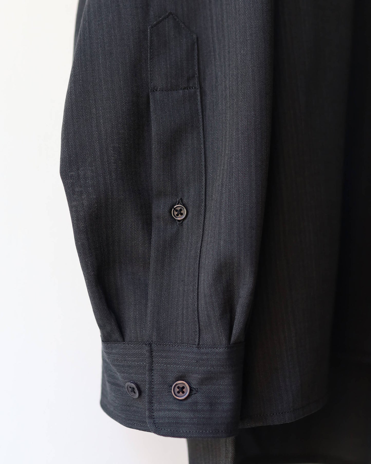 SKIPPER SHIRT WOOL HIGH TWIST TROPICAL "GRAY"