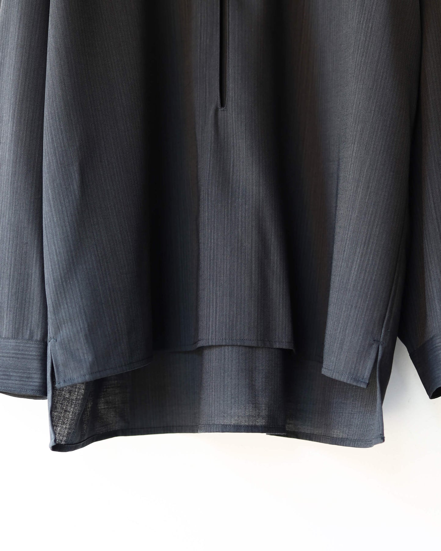 SKIPPER SHIRT WOOL HIGH TWIST TROPICAL "GRAY"