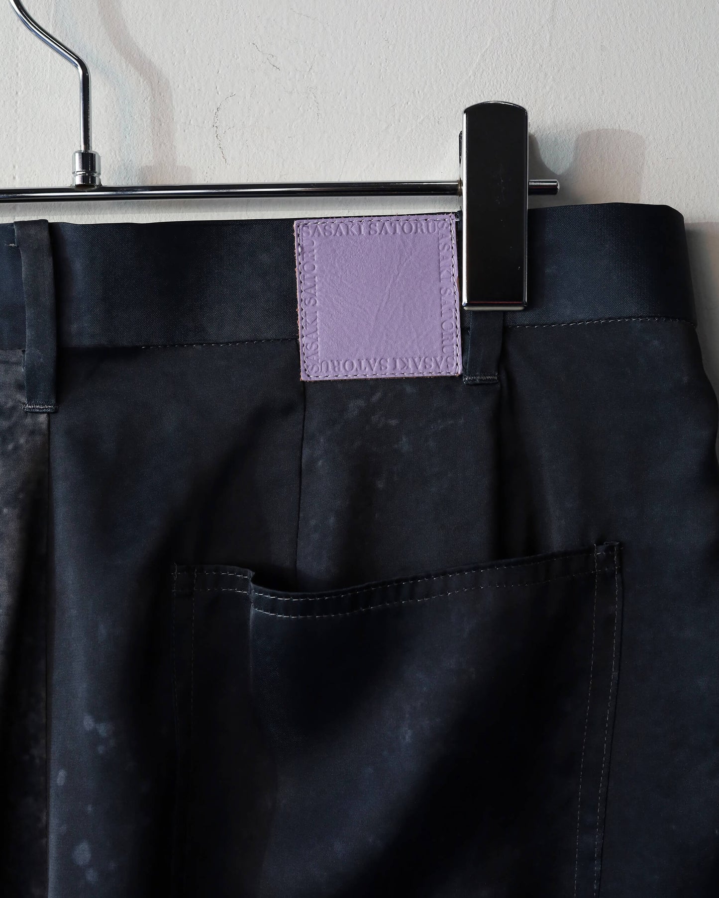 SINGLE TUCK WIDE TROUSER "Black"