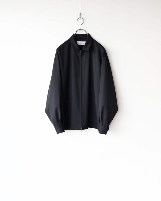 W ZIP SHIRTS BLOUSON "BLACK"