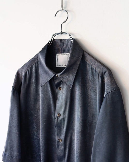 SHORT SLEEVE PRINT SHIRT "Black"