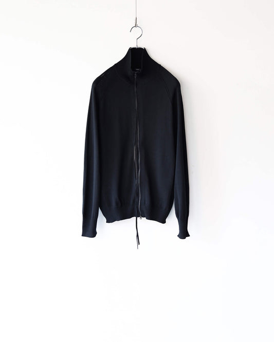 WG ZIP CARDIGAN "Black"