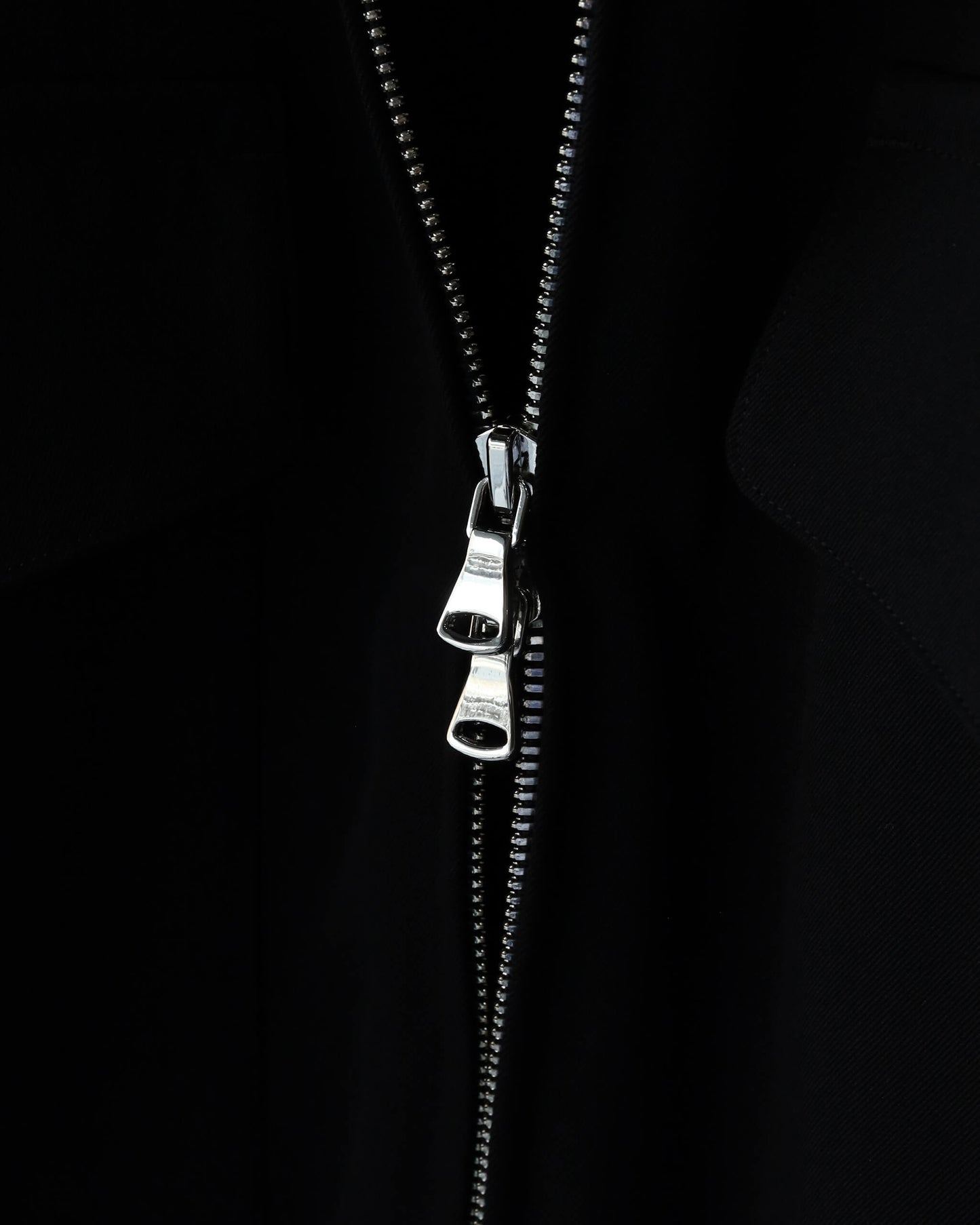 DOG EAR JACKET 2/60 WASHER WOOL GABARDINE "BLACK"