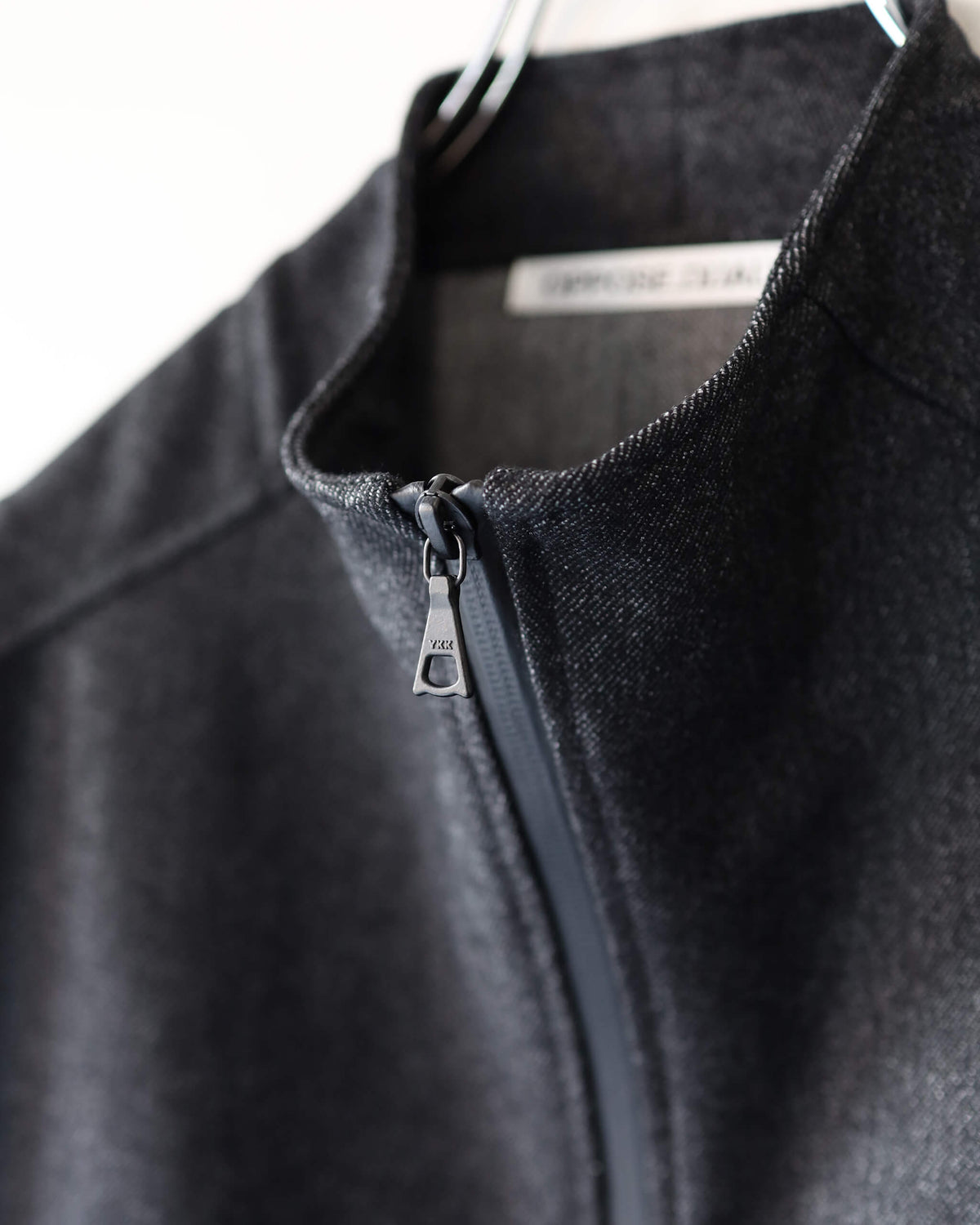 High Neck Top Wool "Black"