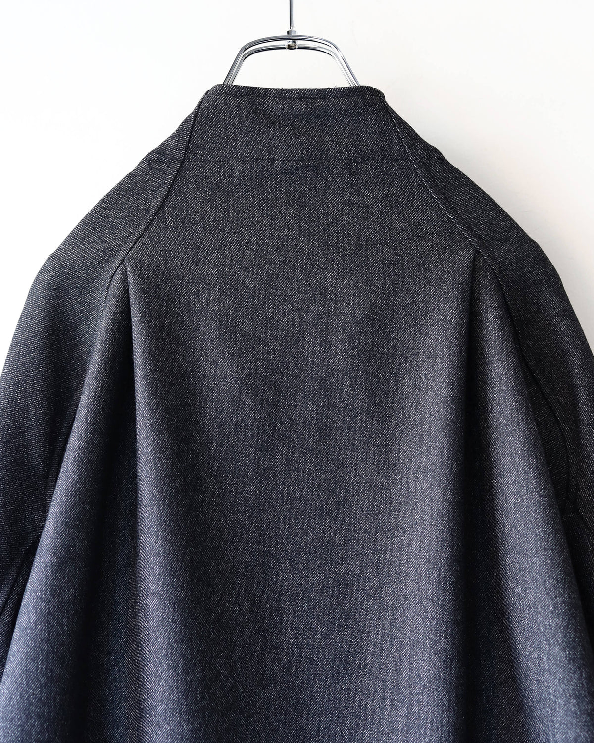 High Neck Top Wool "Black"