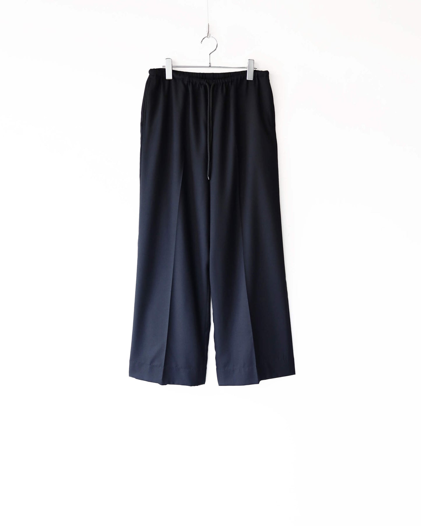 PAJAMA PANTS 2/80 ORGANIC WOOL VIYELLA "BLACK"