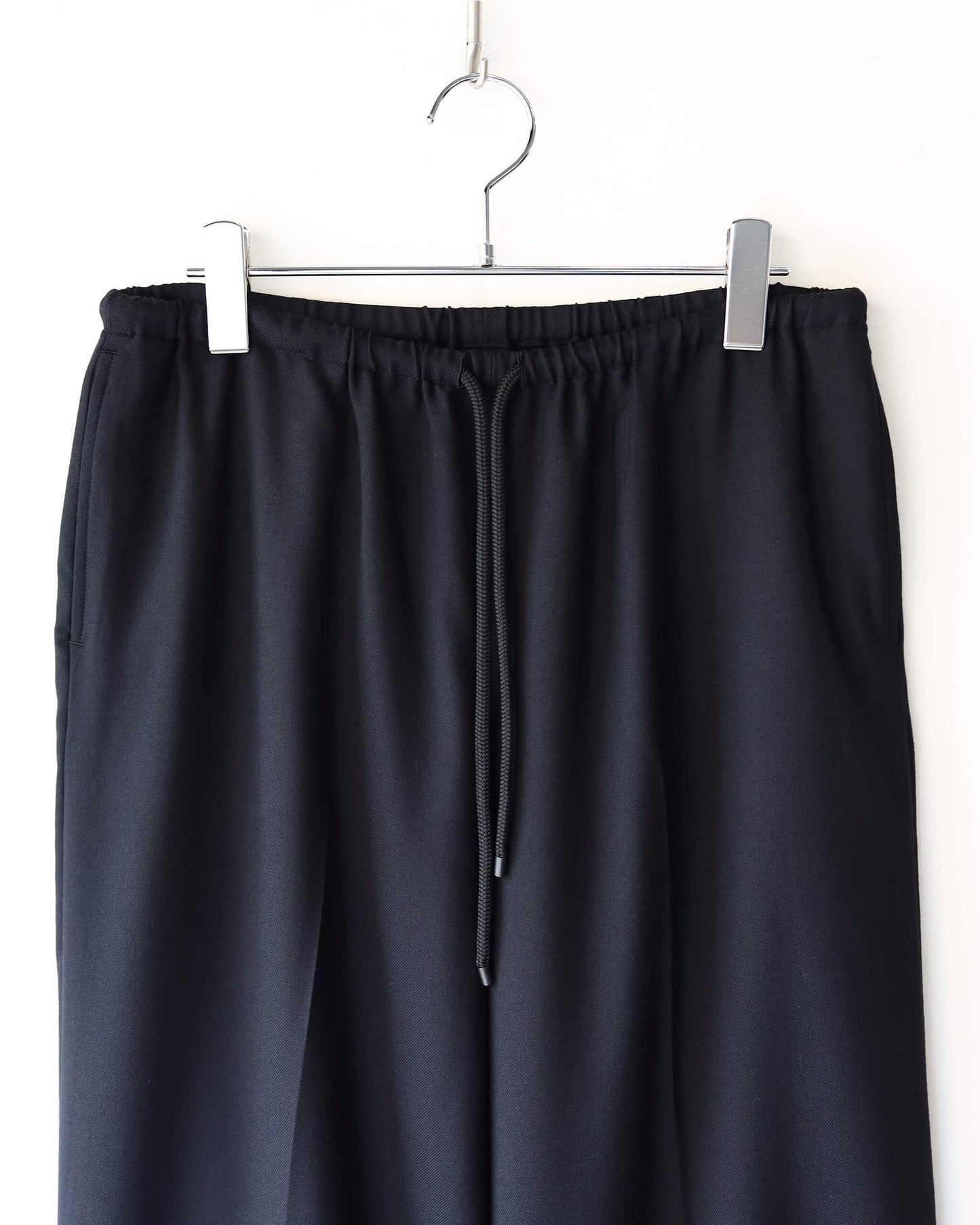 PAJAMA PANTS 2/80 ORGANIC WOOL VIYELLA "BLACK"