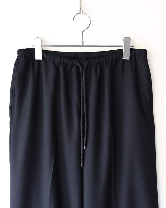 PAJAMA PANTS 2/80 ORGANIC WOOL VIYELLA "BLACK"
