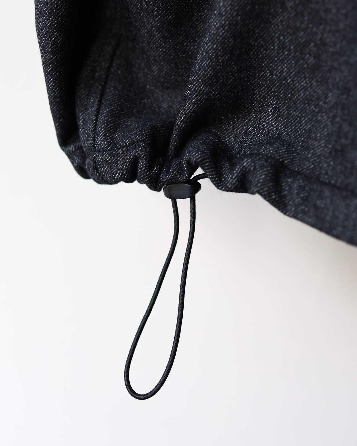 High Neck Top Wool "Black"