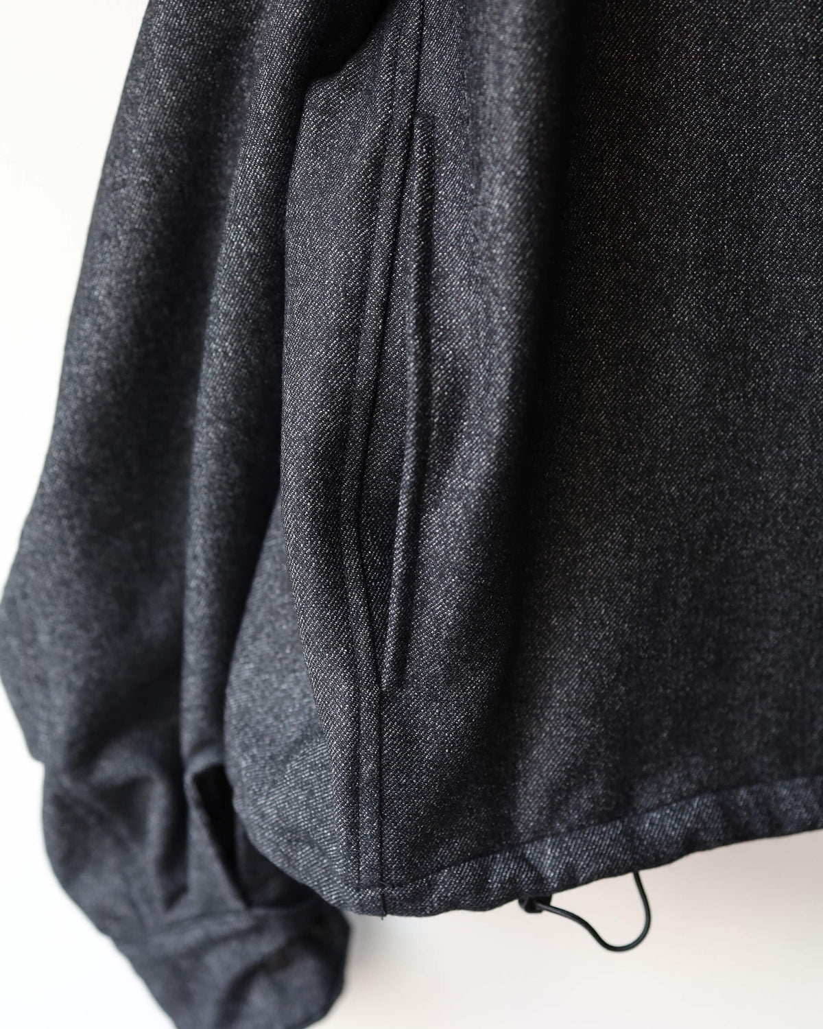 High Neck Top Wool "Black"