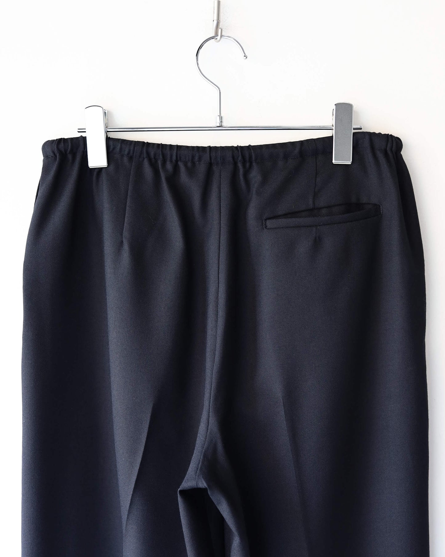 PAJAMA PANTS 2/80 ORGANIC WOOL VIYELLA "BLACK"