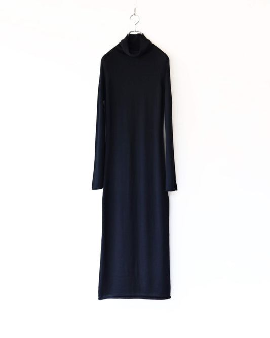 WG HIGH NECK DRESS "Black"
