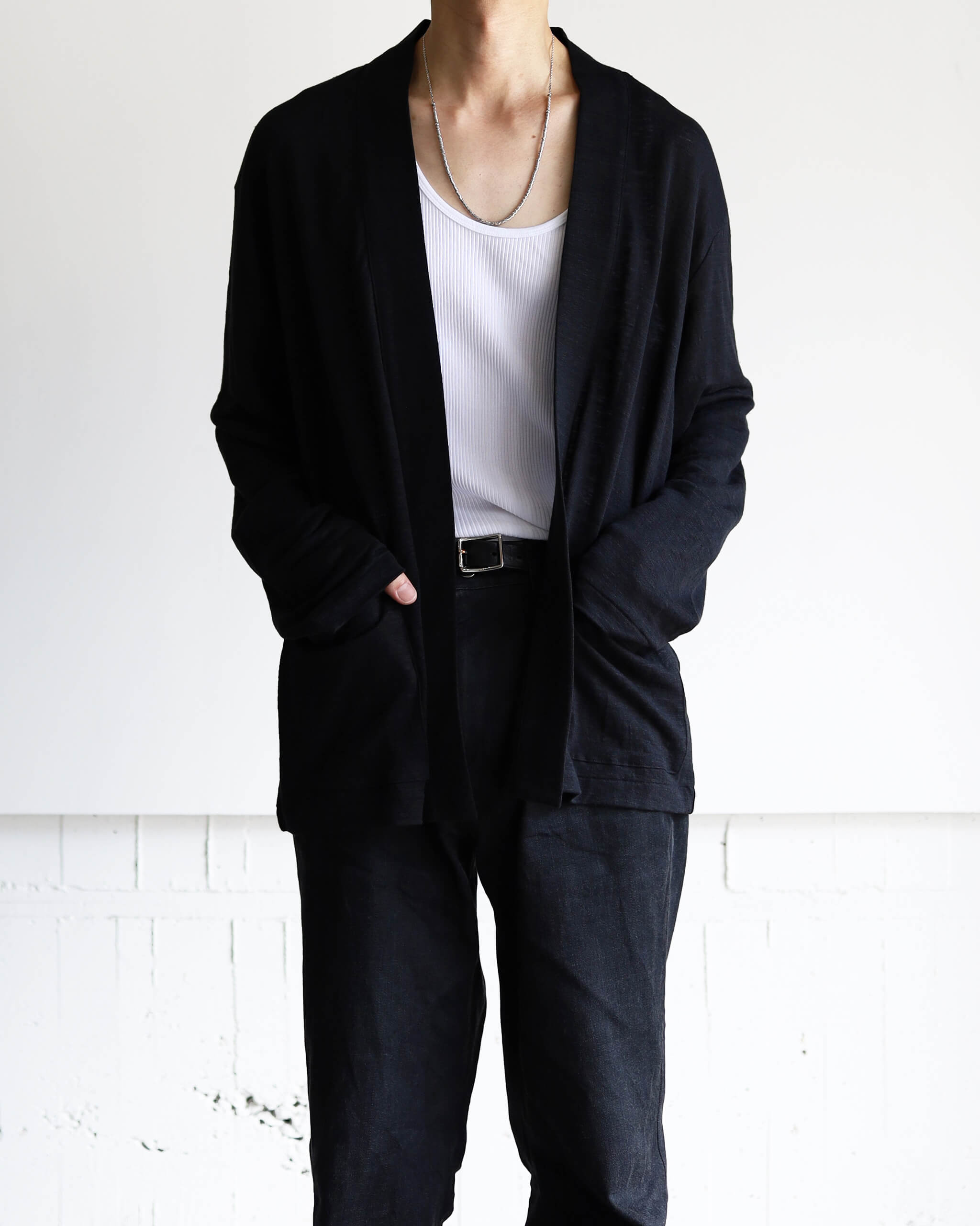 【美品】MARKAWARE JAPANESE CARDIGAN サイズ2 MARKAWARE JAPANESE CARDIGAN HEMP KNIT 