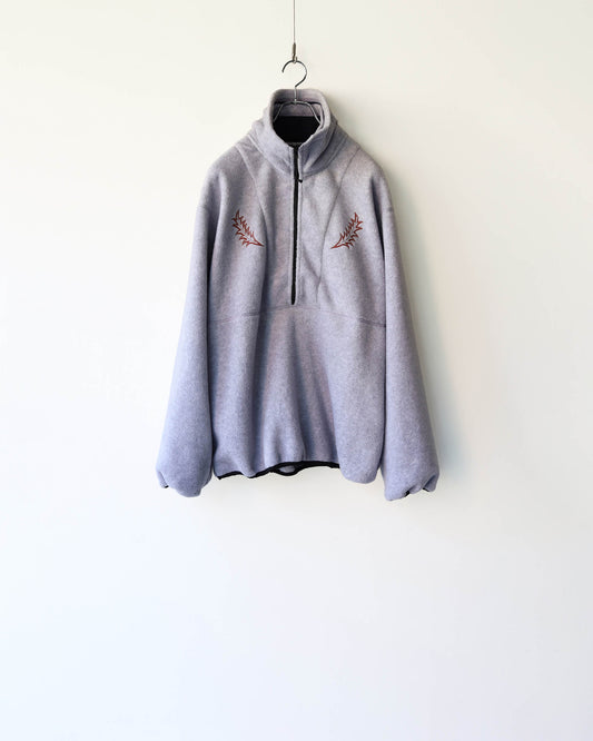 FLEECE W ZIP PULLOVER "L.PURPLE"