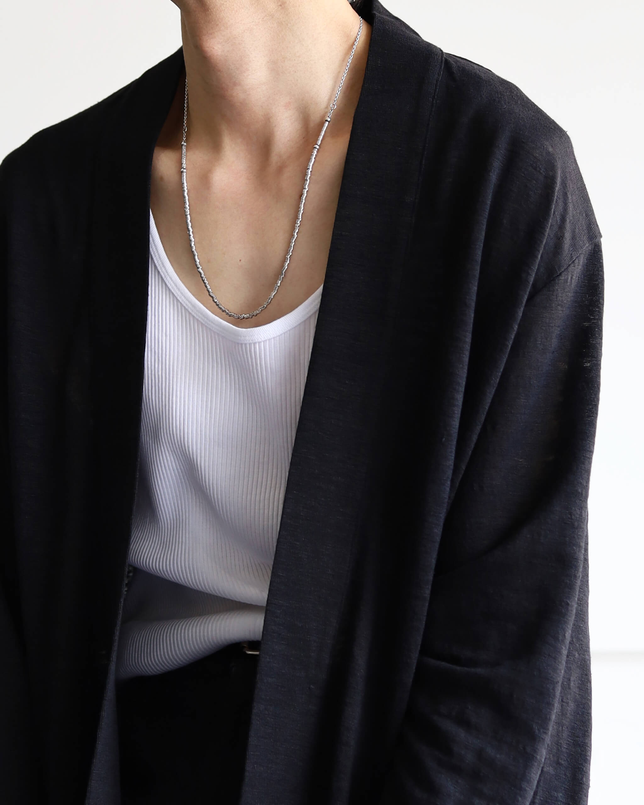 MARKAWARE JAPANESE CARDIGAN HEMP KNIT 
