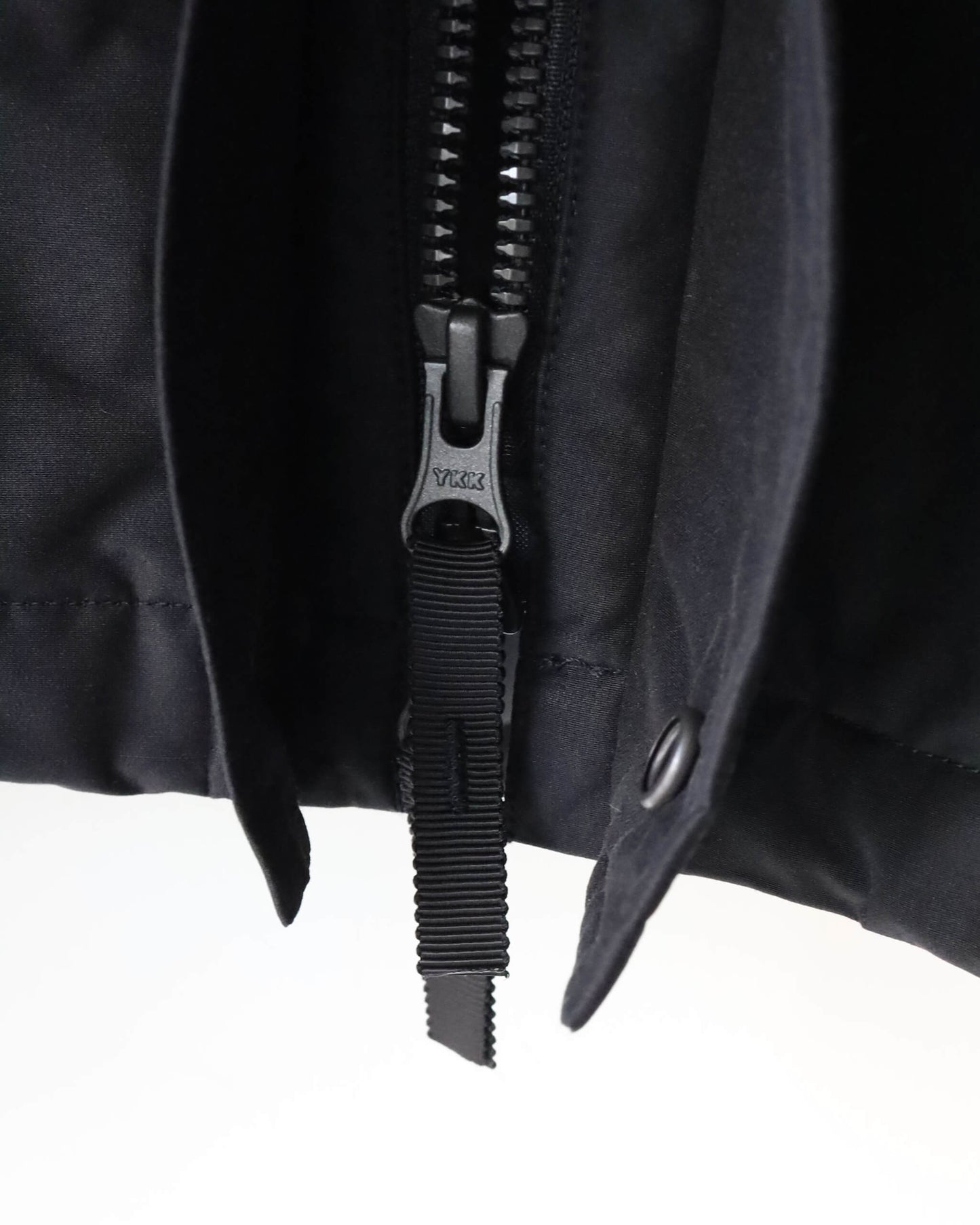 PUFFED ECWCS JACKET ORGANIC COTTON SILK HIGH COUNT TYPEWRITER "BLACK"