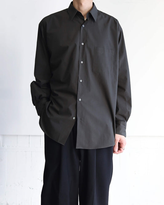 COMFORT FIT SHIRT ORGANIC GIZA TYPEWRITER-CLOTH "DARK SAGE"