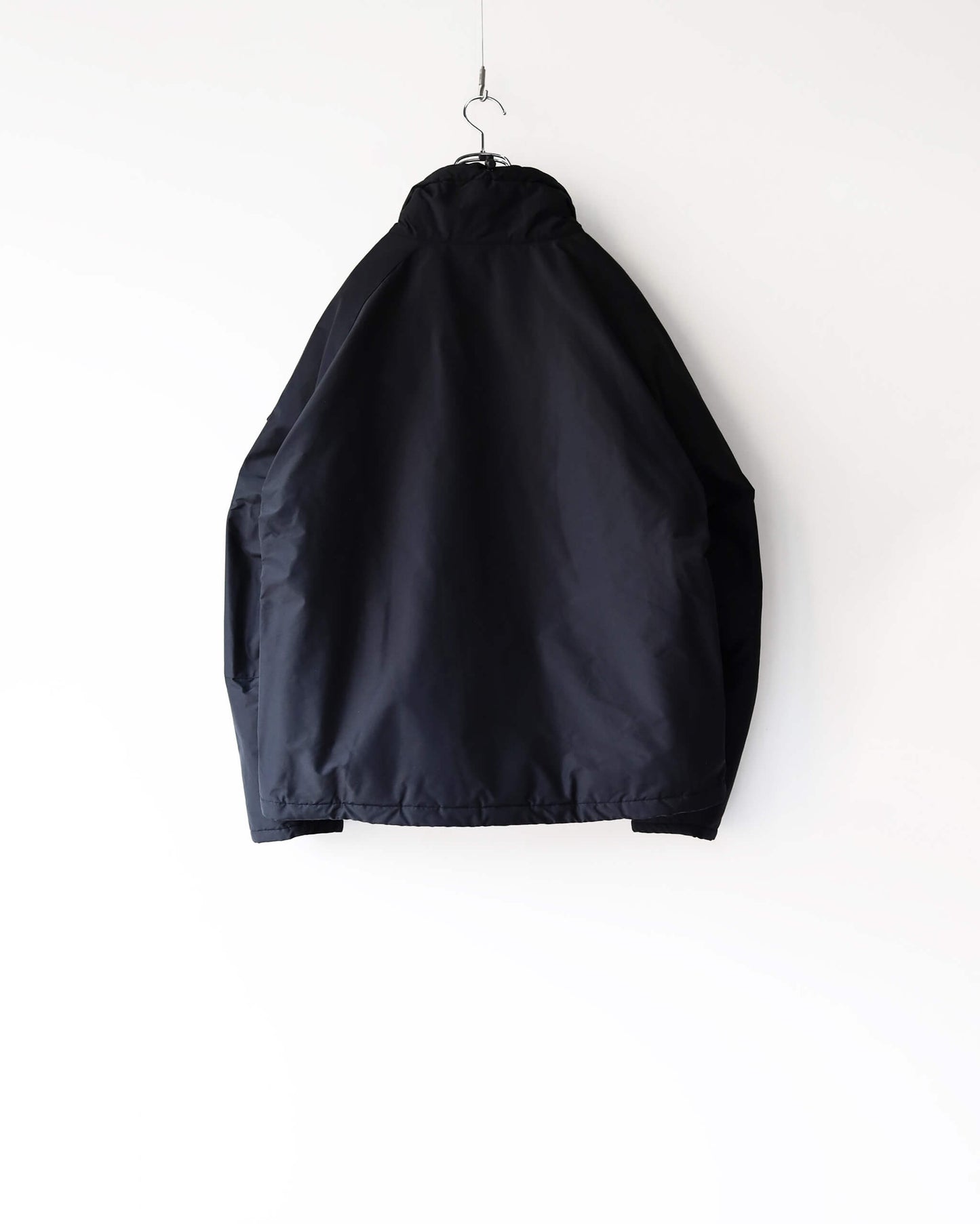 PUFFED ECWCS JACKET ORGANIC COTTON SILK HIGH COUNT TYPEWRITER "BLACK"