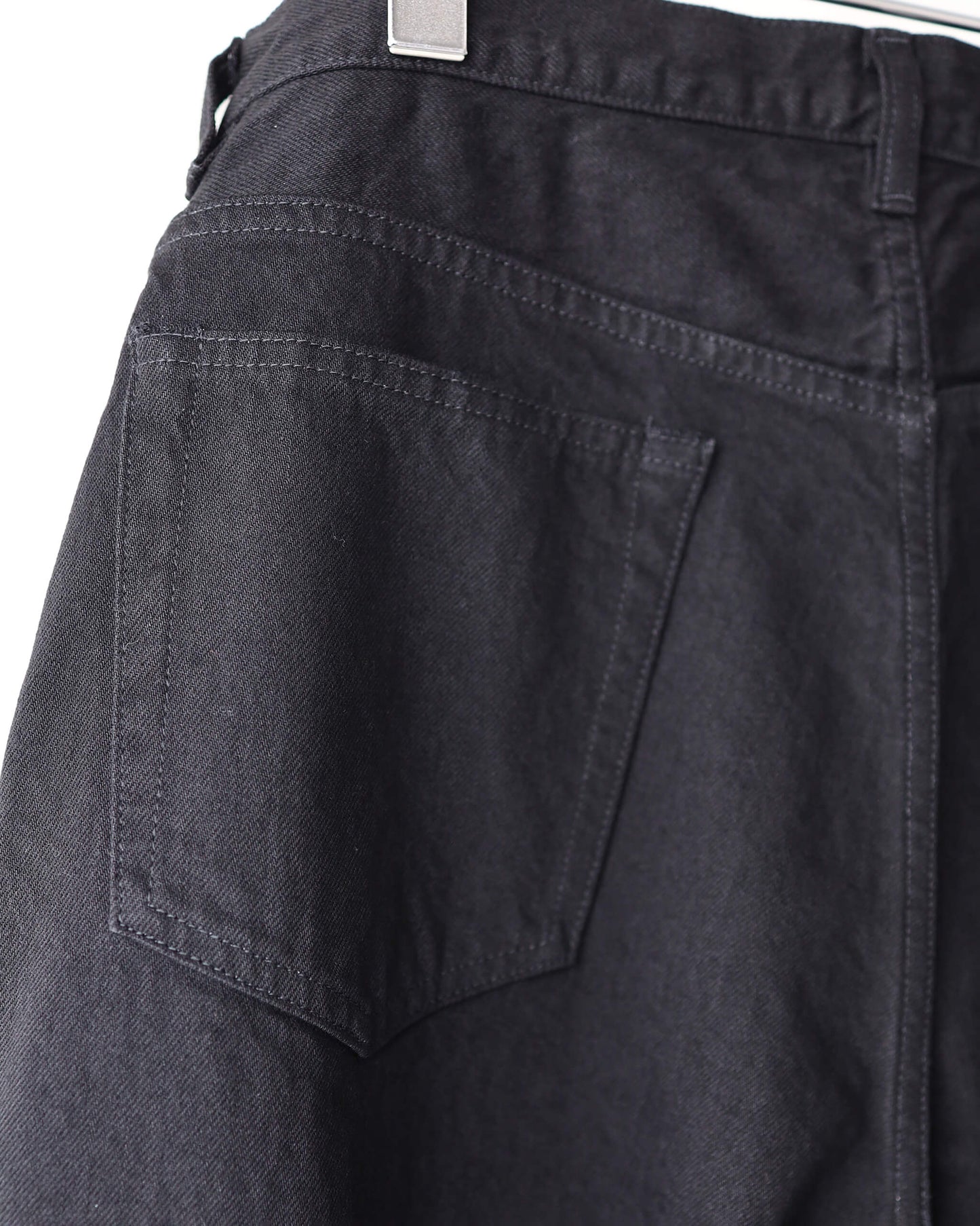 DENIM PANTS WIDE "BLACK"