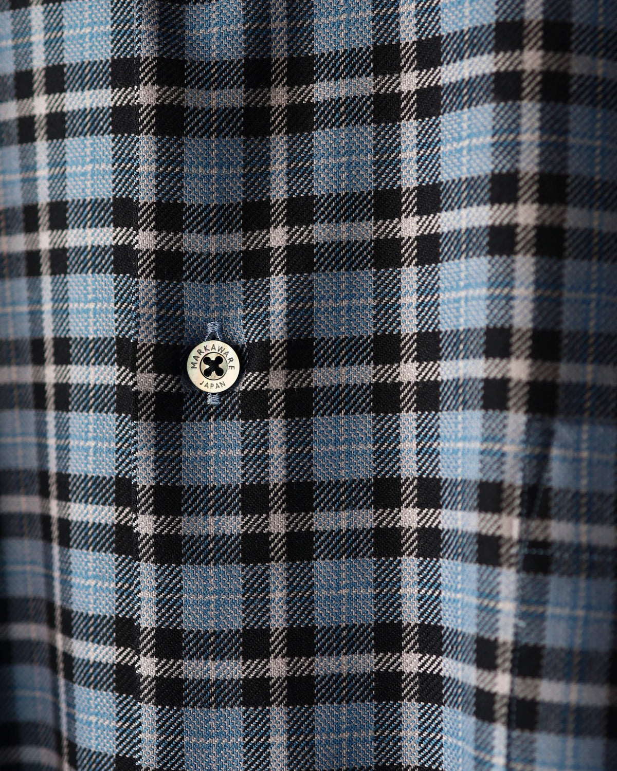 COMFORT FIT SHIRT ORGANIC WOOL VIYELLA "BLUE CHECK"