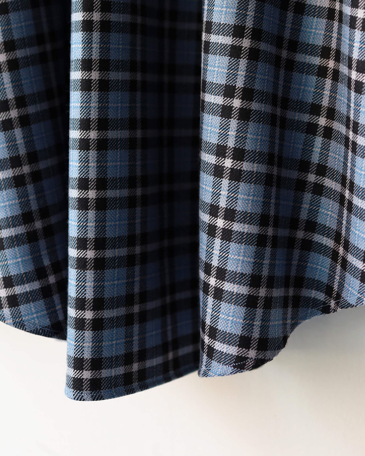 COMFORT FIT SHIRT ORGANIC WOOL VIYELLA "BLUE CHECK"