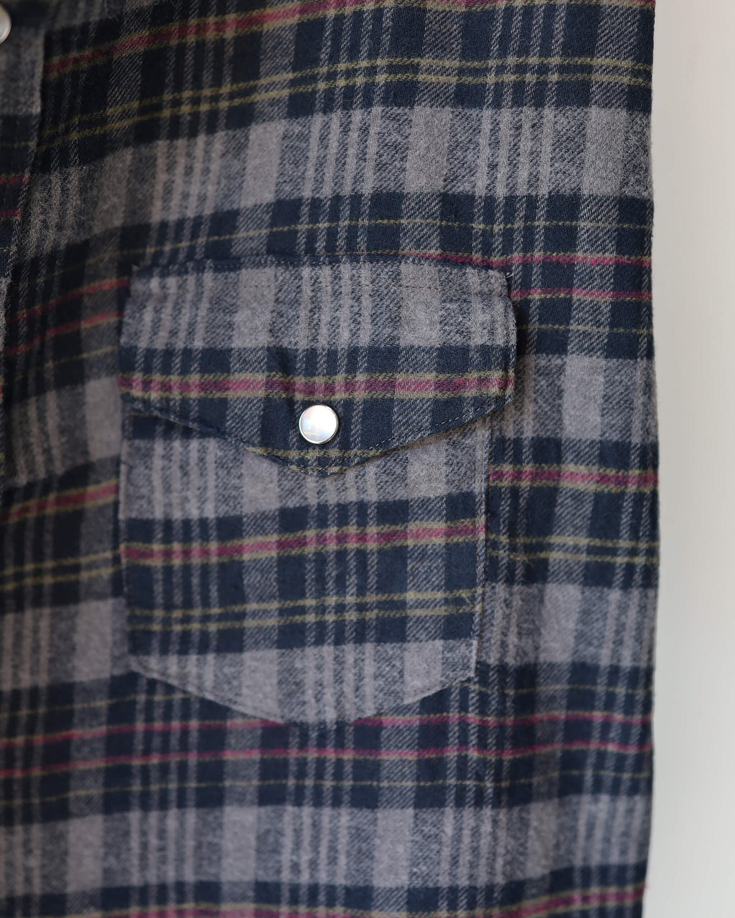 WESTERN SHIRTS SKIRT "NAVY × YELLOW CHECK"