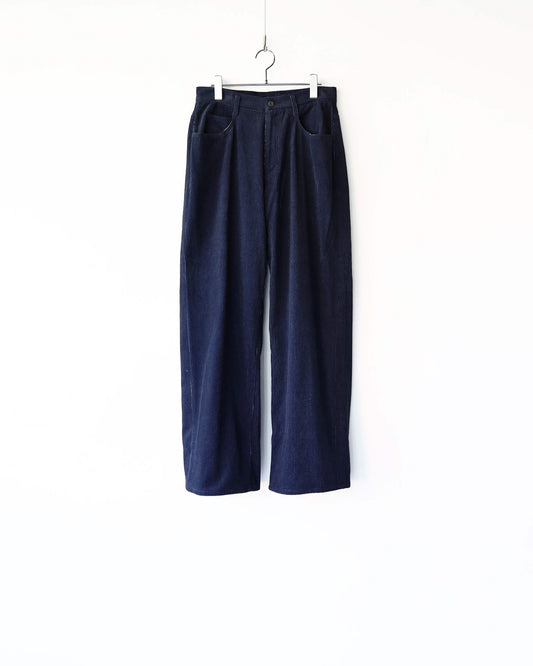 INDIGO CORDUROY ASHLEY PANTS "INDIGO"