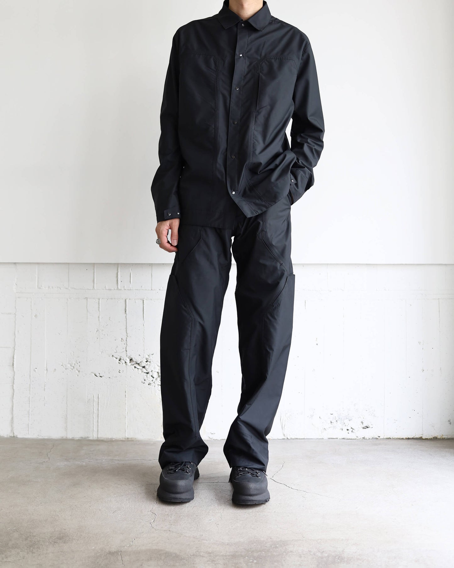 6Pocket Panel Work Jacket "BLACK"