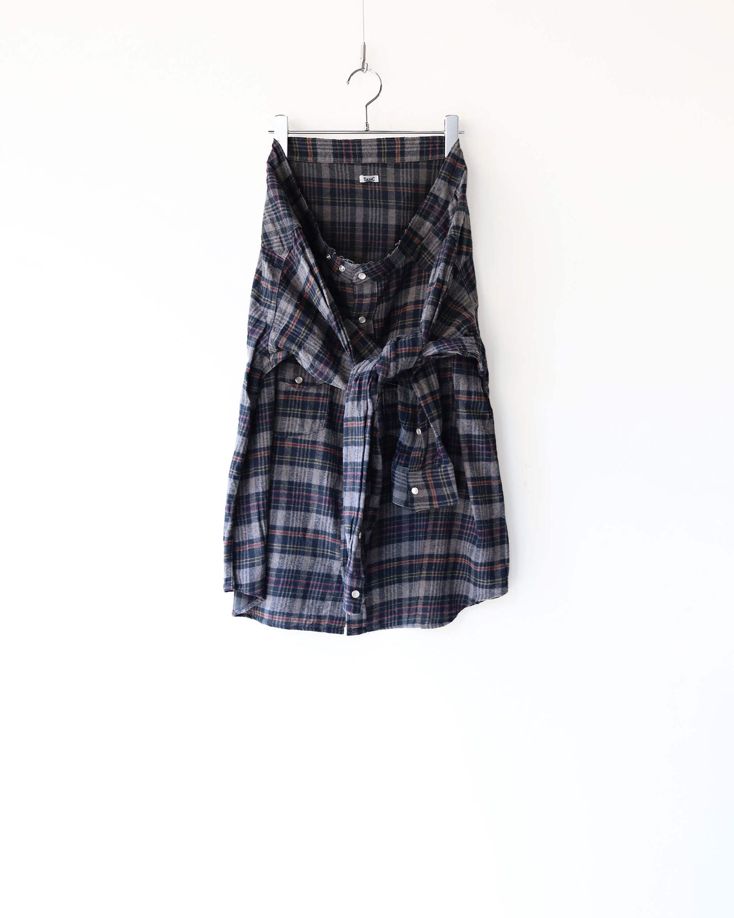 WESTERN SHIRTS SKIRT "NAVY × YELLOW CHECK"