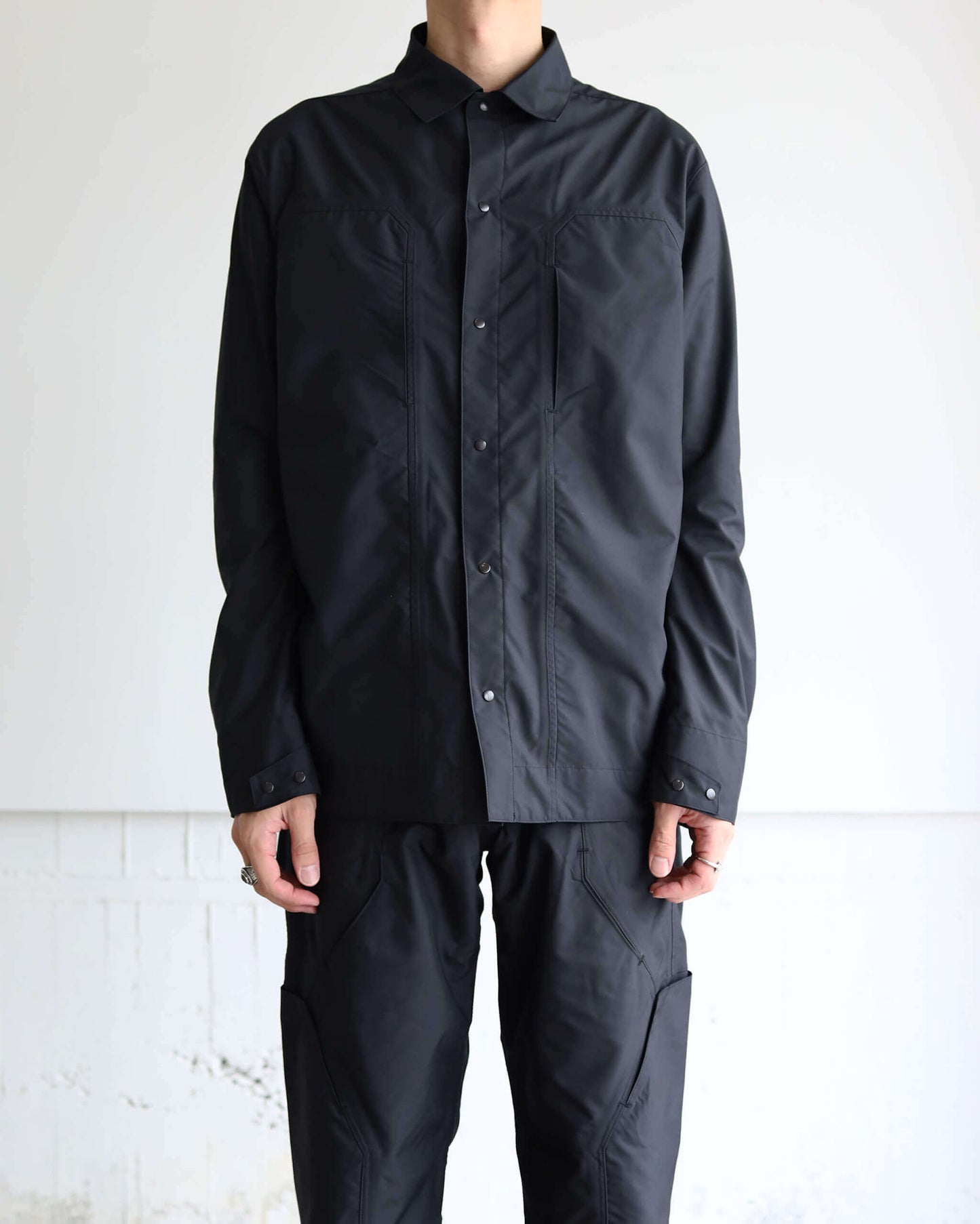 6Pocket Panel Work Jacket "BLACK"