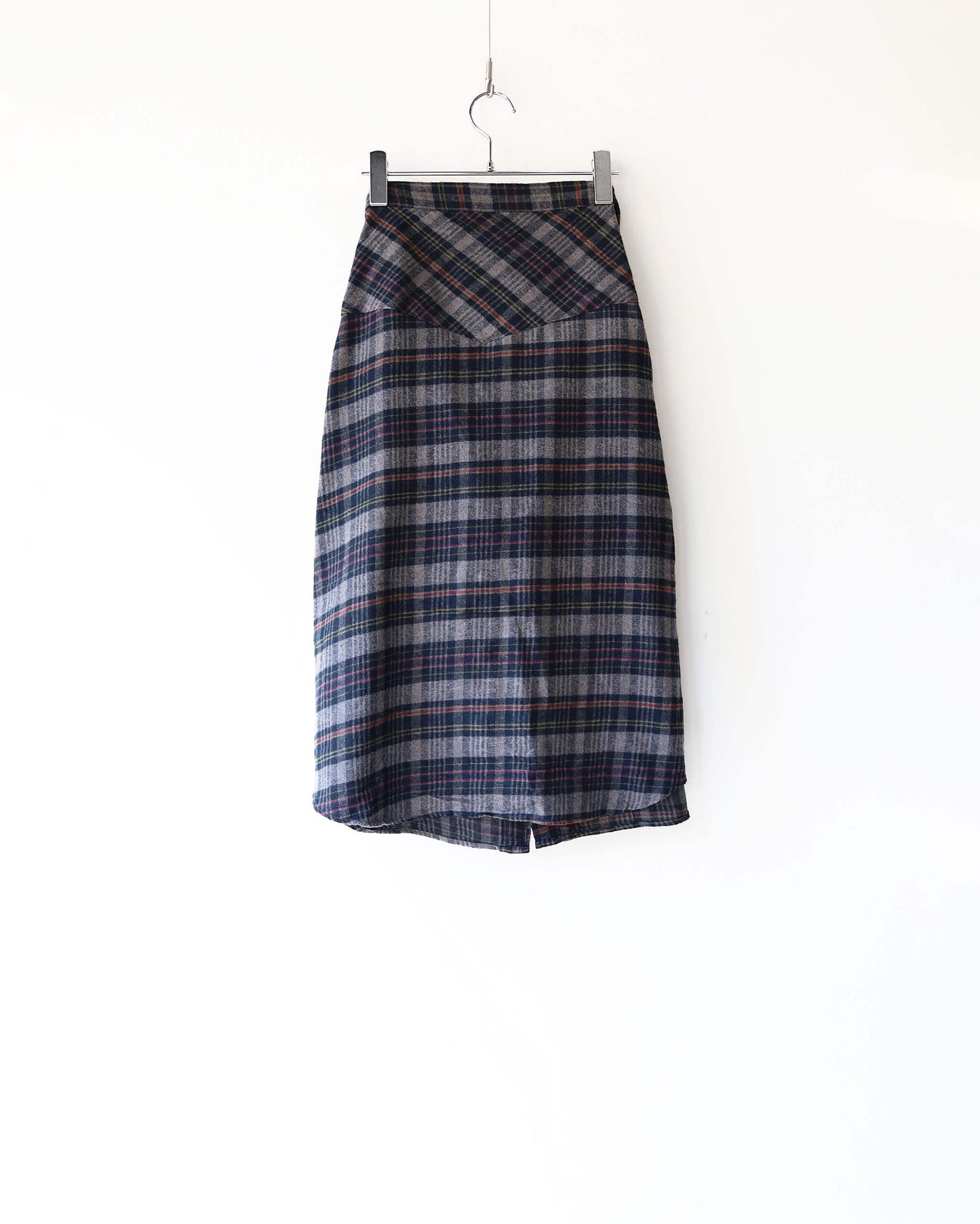 WESTERN SHIRTS SKIRT "NAVY × YELLOW CHECK"