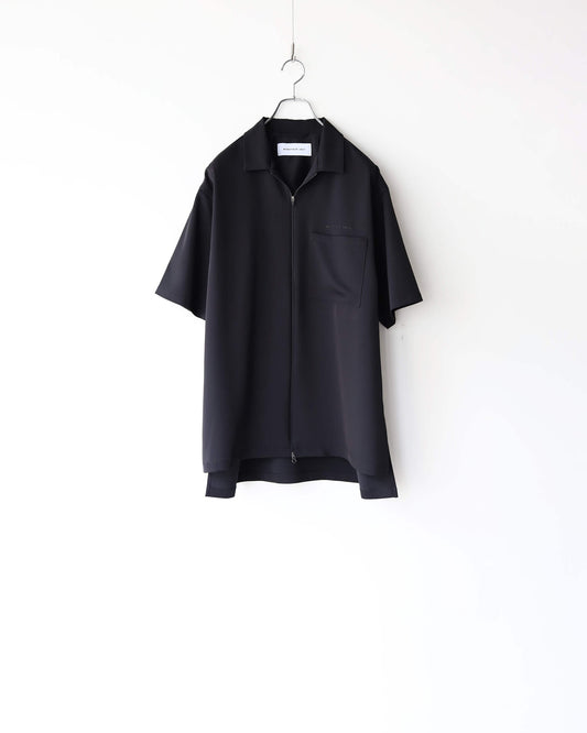 TS ZIP SHIRTS "BLACK"