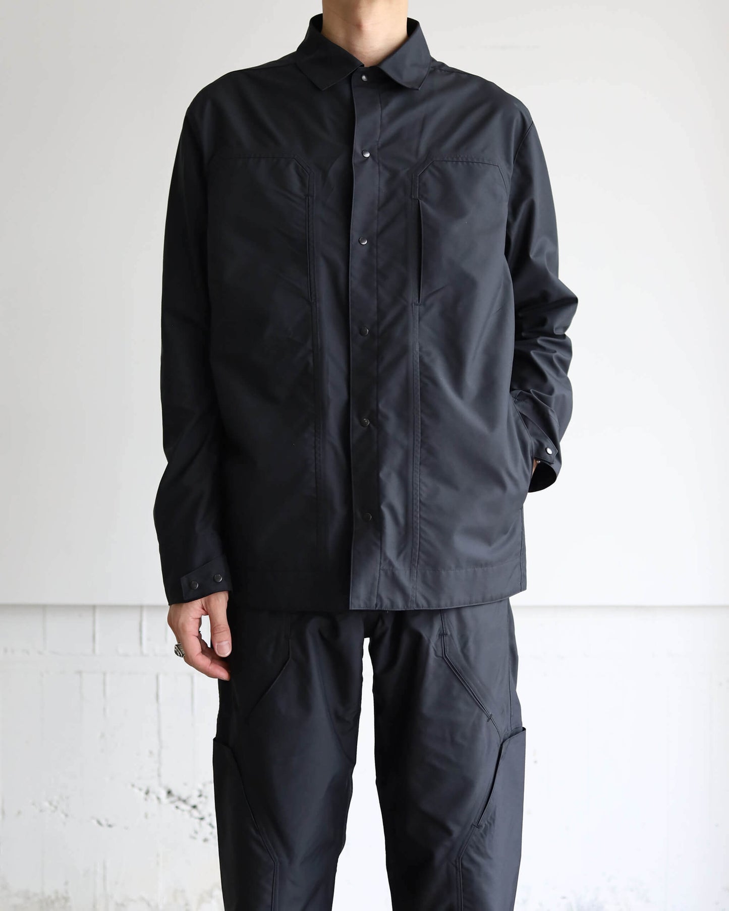 6Pocket Panel Work Jacket "BLACK"