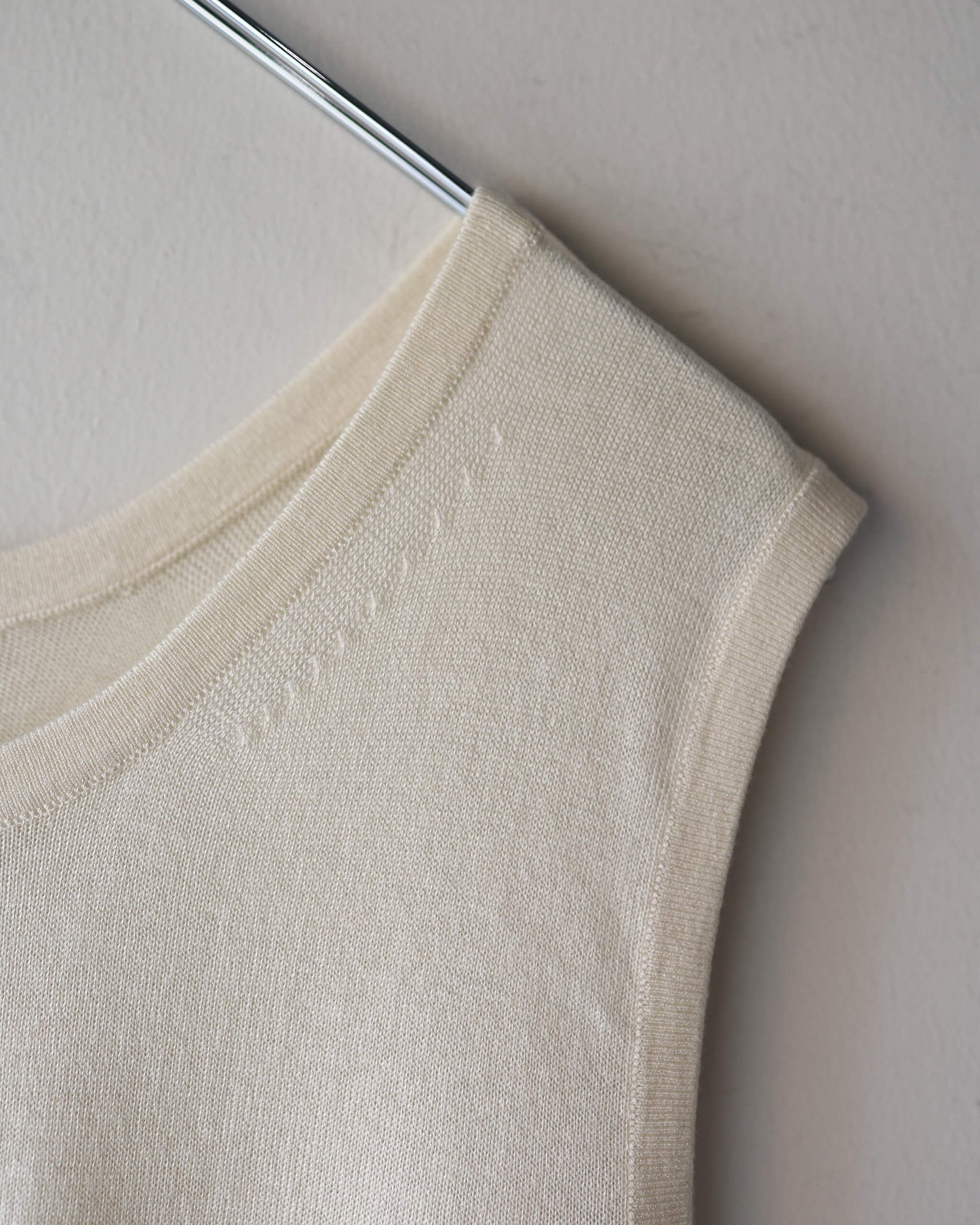 Silk Cashmere Tank-top "Ivory"