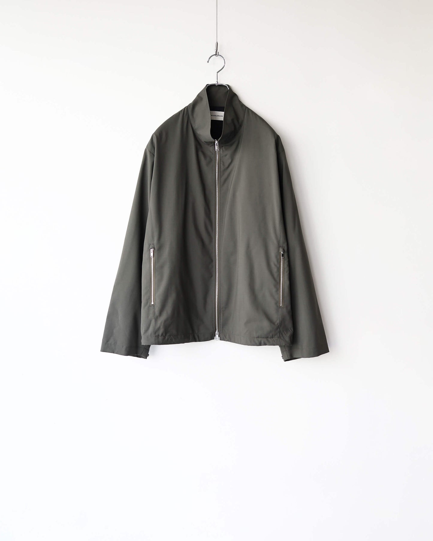 GYM JACKET 2/80 ORGANIC WOOL TYPEWRITER "OLIVE"