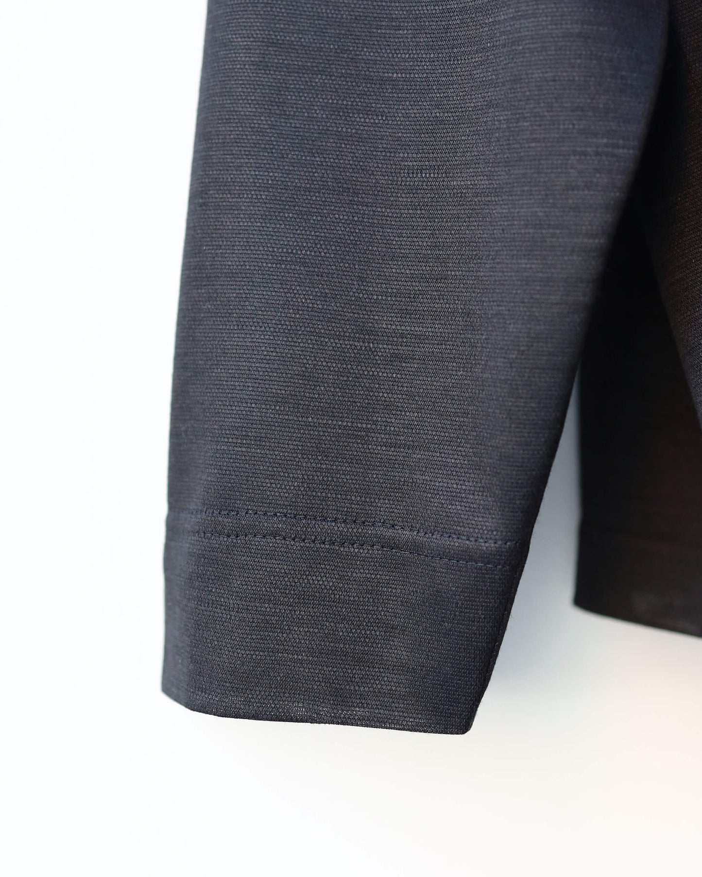 28G Silk Ramie LS Tee "BLACK"