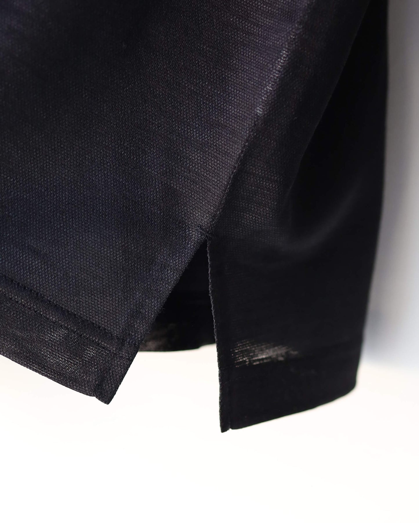 28G Silk Ramie LS Tee "BLACK"