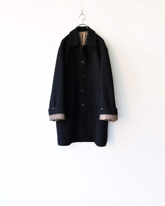 SOUTIEN COLLAR LONG SLEEVE COAT "Black"