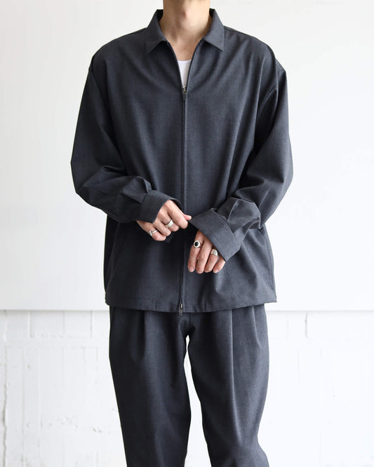 W ZIP SHIRTS BLOUSON "GRAY"