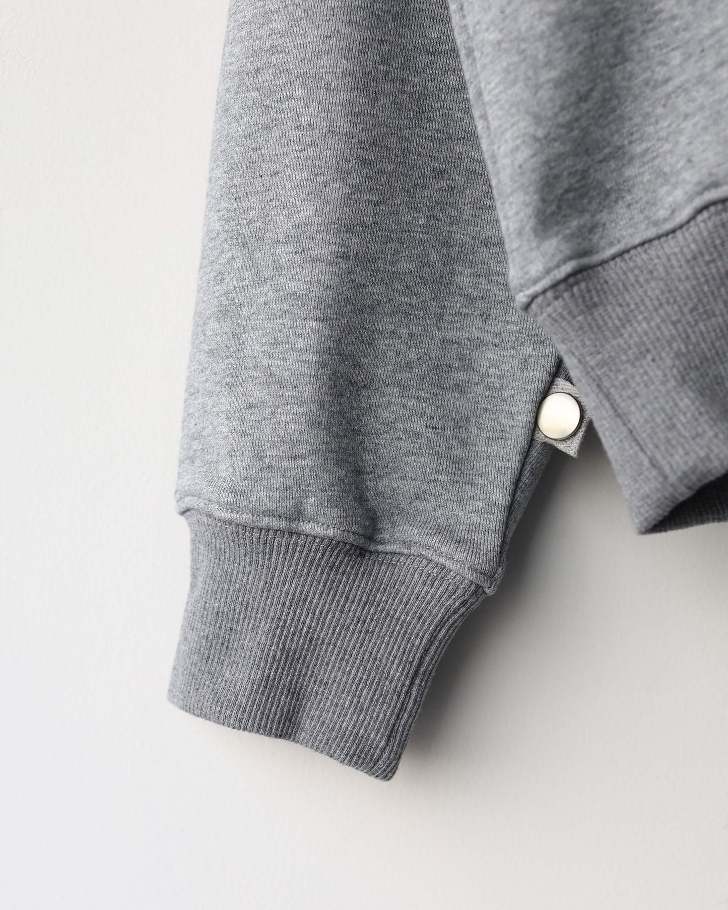 DOUBLE HENLEY SWEAT SHIRT "GREY"