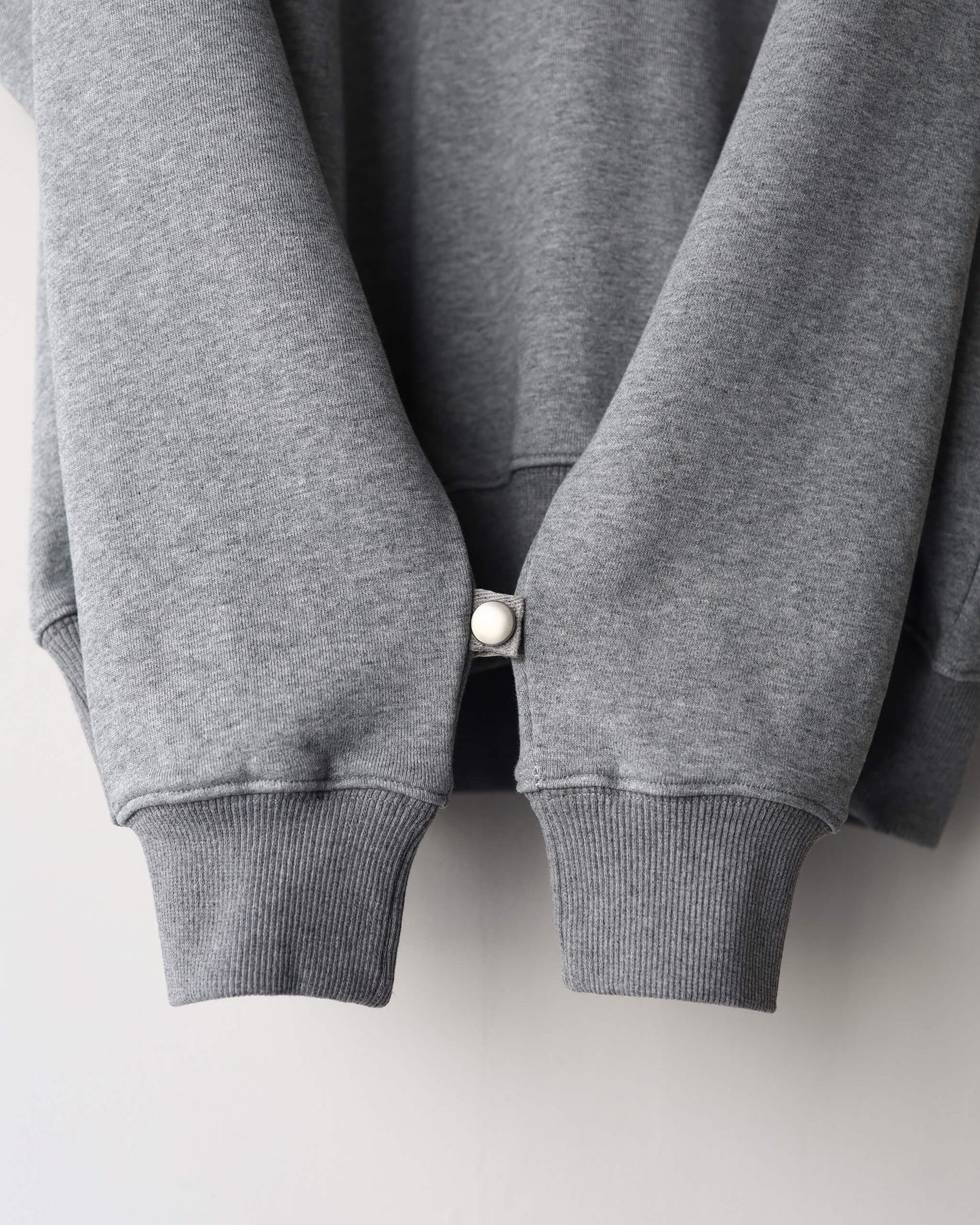 DOUBLE HENLEY SWEAT SHIRT "GREY"