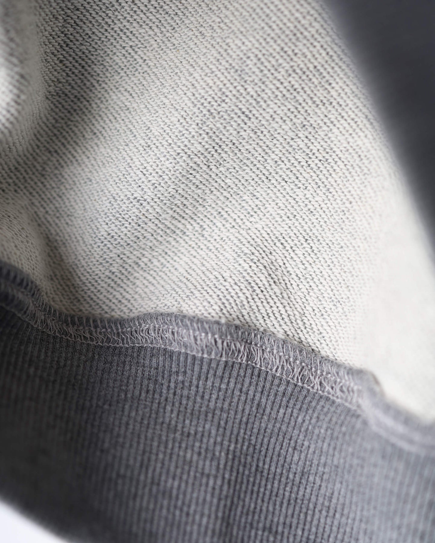 DOUBLE HENLEY SWEAT SHIRT "GREY"