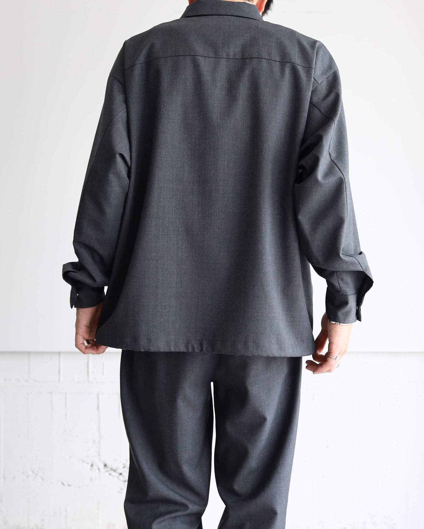 W ZIP SHIRTS BLOUSON "GRAY"