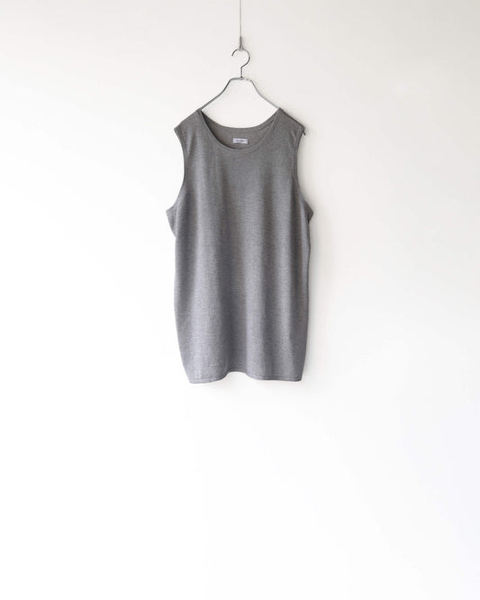 Silk Cashmere Tank-top "Light Grey"